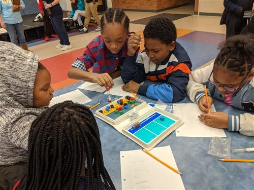 student engaged in academic games 